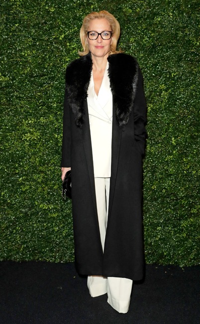 Gillian Anderson, Charles Finch & Chanel Pre-BAFTA Party